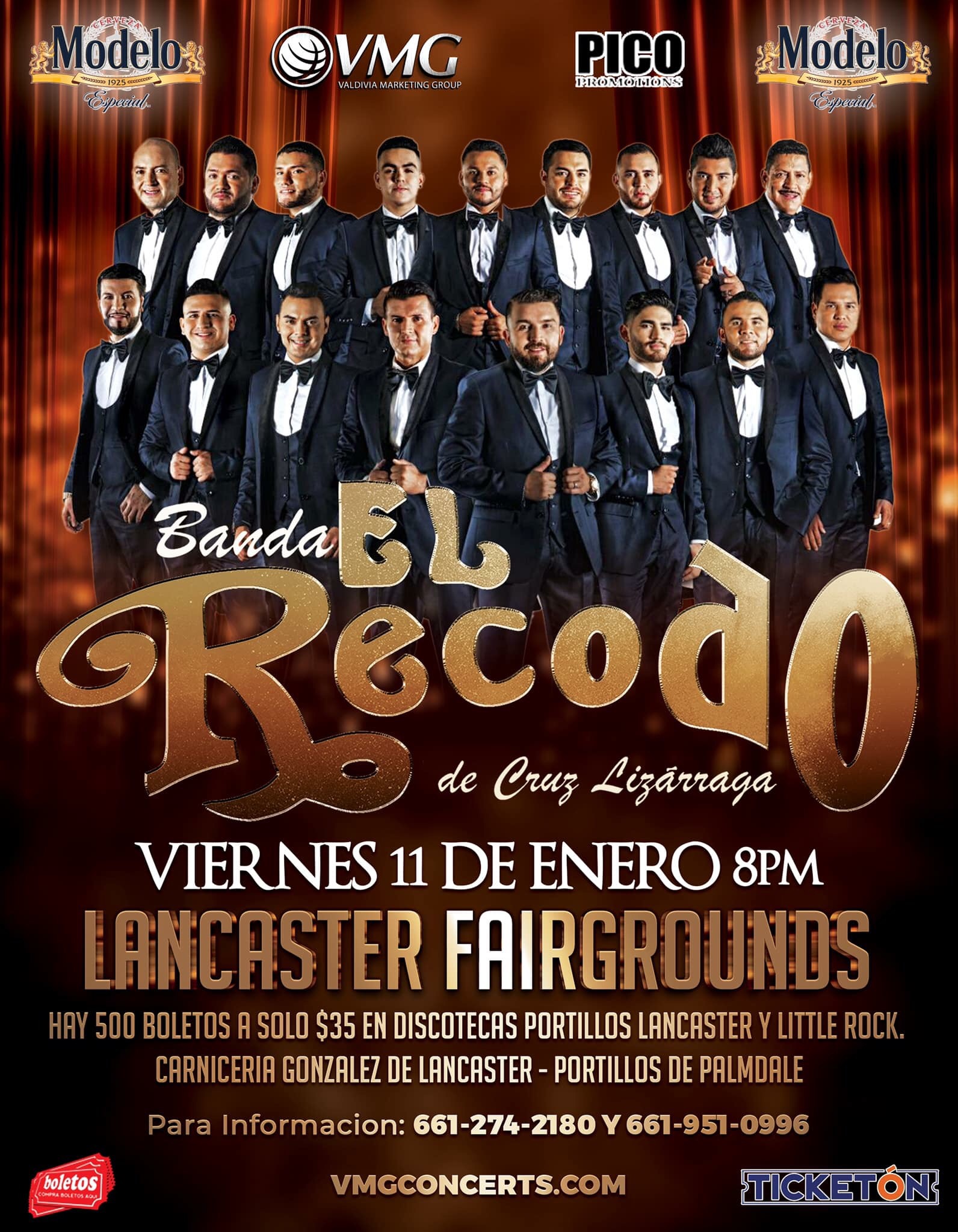 Banda El Recodo de Don Cruz Lizarraga – Lancaster Fairgrounds – Lancaster, CA