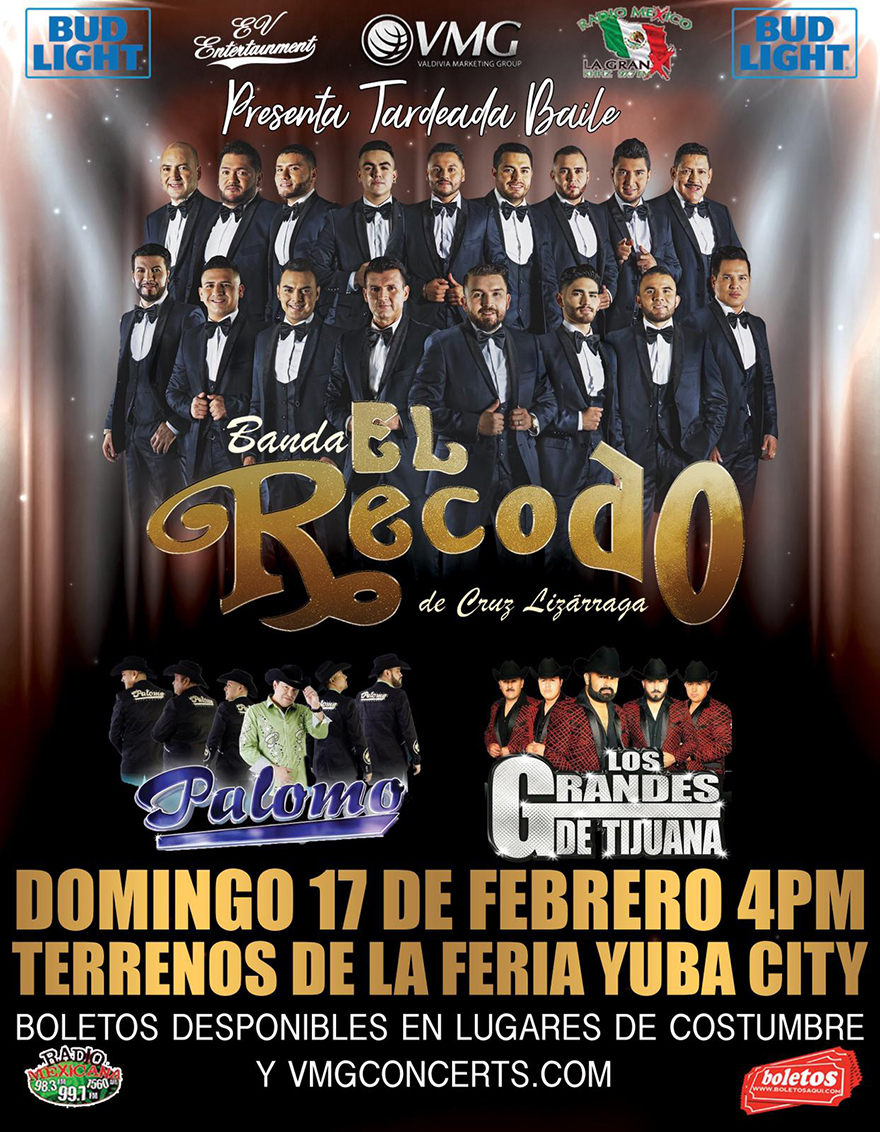 Banda el Recodo, Palomo y Los Grandes de Tijuana – Terrenos de la Feria de Yuba City, CA