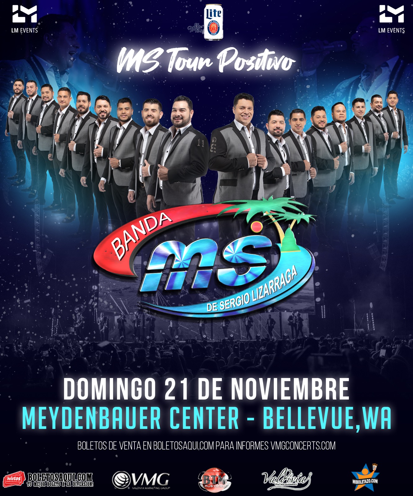 Banda MS – MS Tour Positivo – Meydenbauer Center – Bellevue, WA