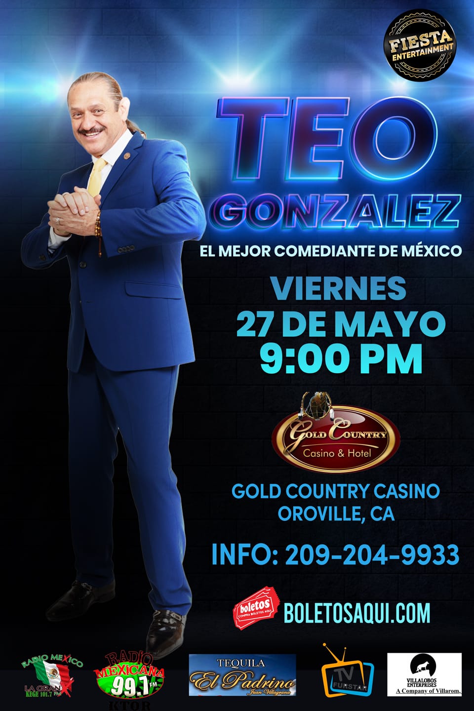 Teo Gonzalez - Gold Country Casino, CA