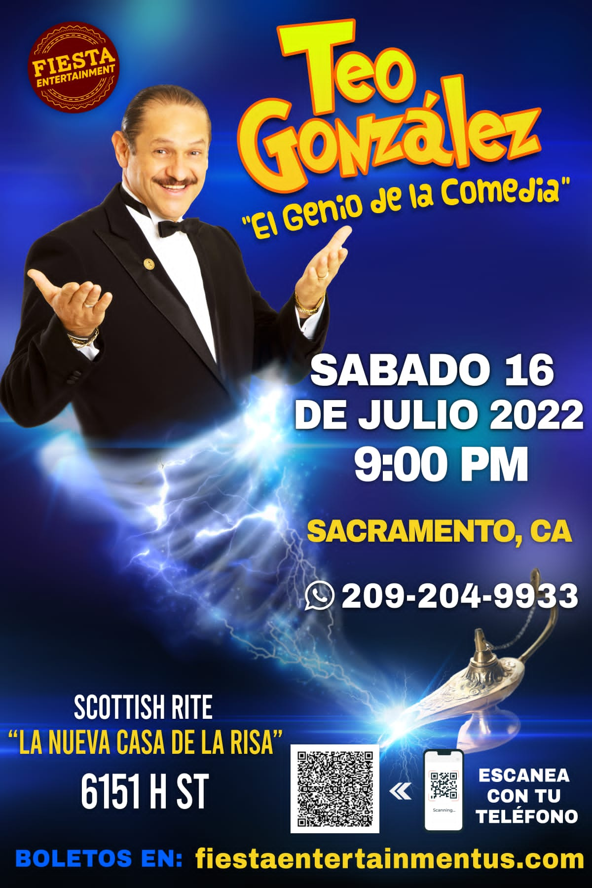 Teo Gonzalez el genio de la Comedia - Scottish Rite Center