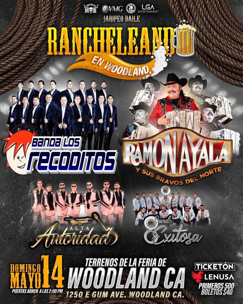 Rancheando en Woodland, con Banda los Recoditos, Ramon Ayala, Alta