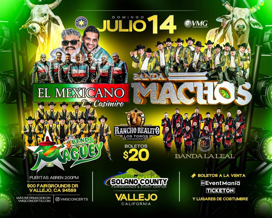 Banda El Mexicano, Banda Machos, Banda Maguey y Banda la Leal - Solano County - Vallejo, CA