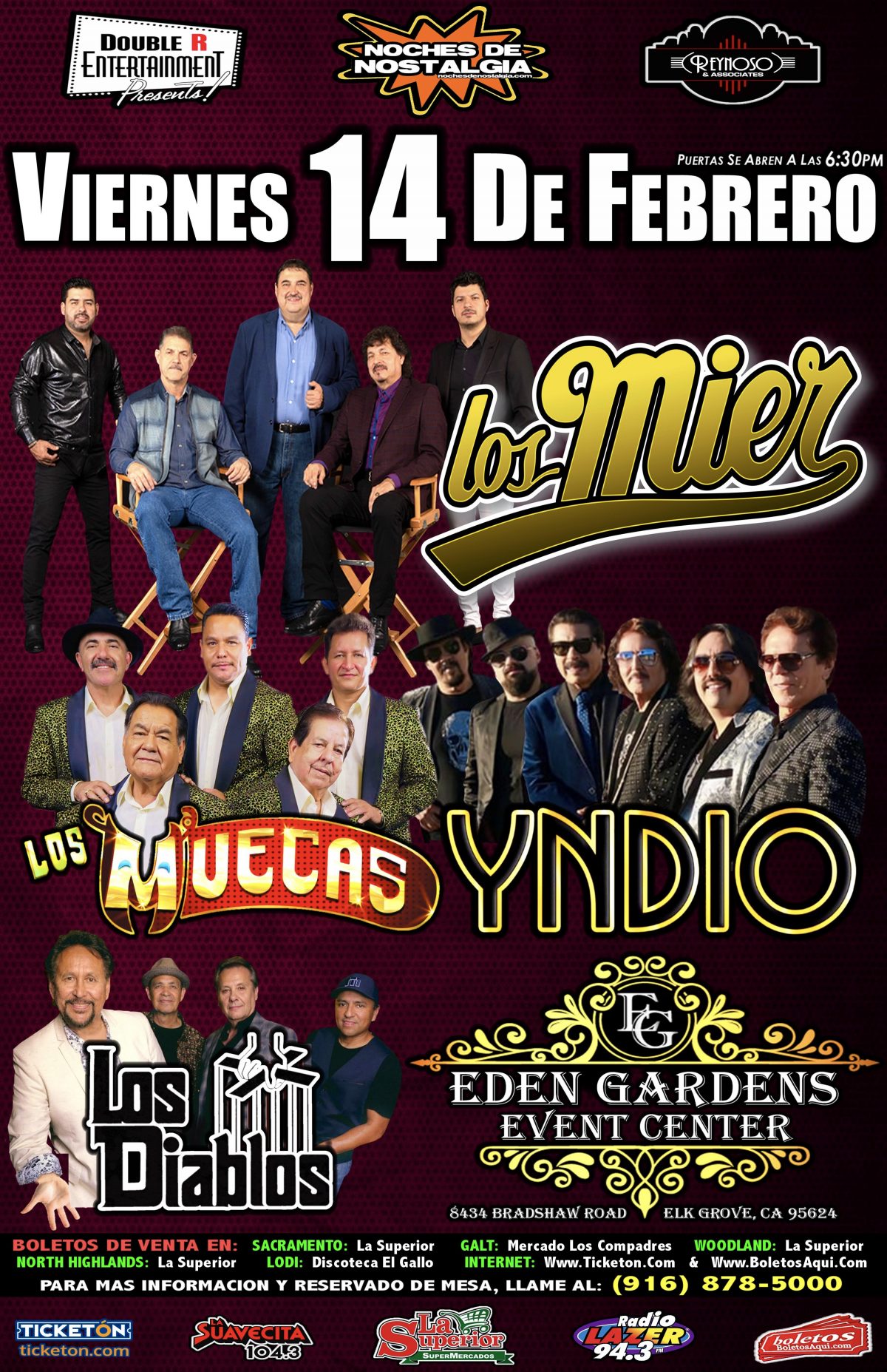 Los Mier, Los Muecas, Yndio, y Los Diablos - Eden Garden Event Center - Elk Grove, CA